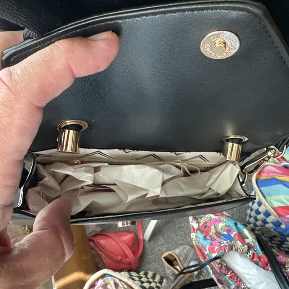 Urban Expressions Monique Braided Top Handle Crossbody - Black $70 NWT - Picture 4 of 8